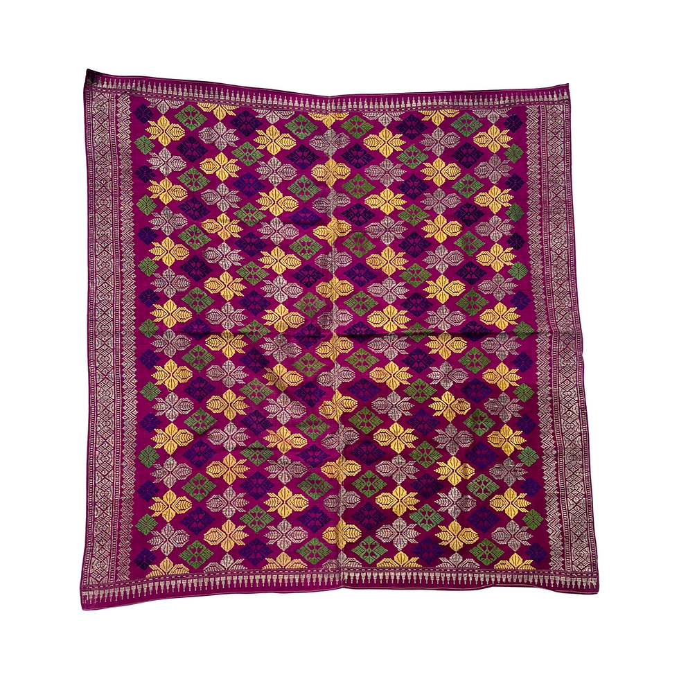 Thumbnail: TI O 056 Balinese Embroidery with Metal Wrapped Threads