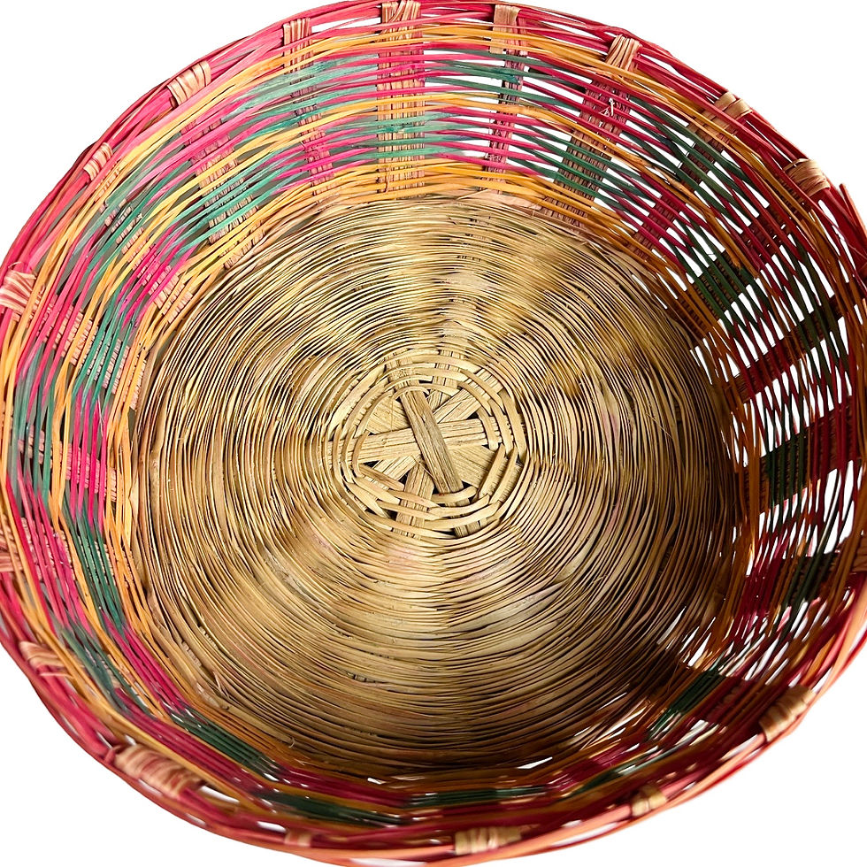 Thumbnail: Colorful Woven Bamboo Fruit Baskets (Set)
