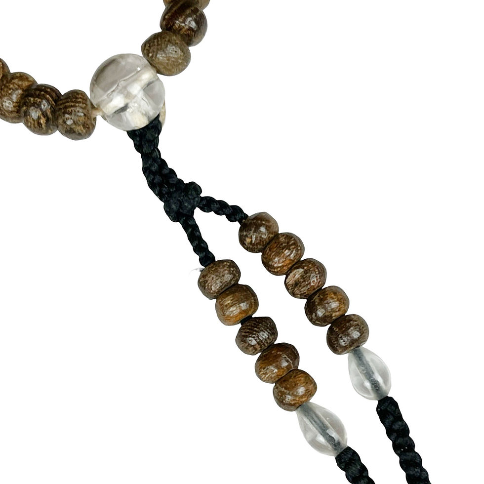 Thumbnail: Japanese Mala Meditation Prayer Beads Juzu, Early 1900s / 108 Beads 12”