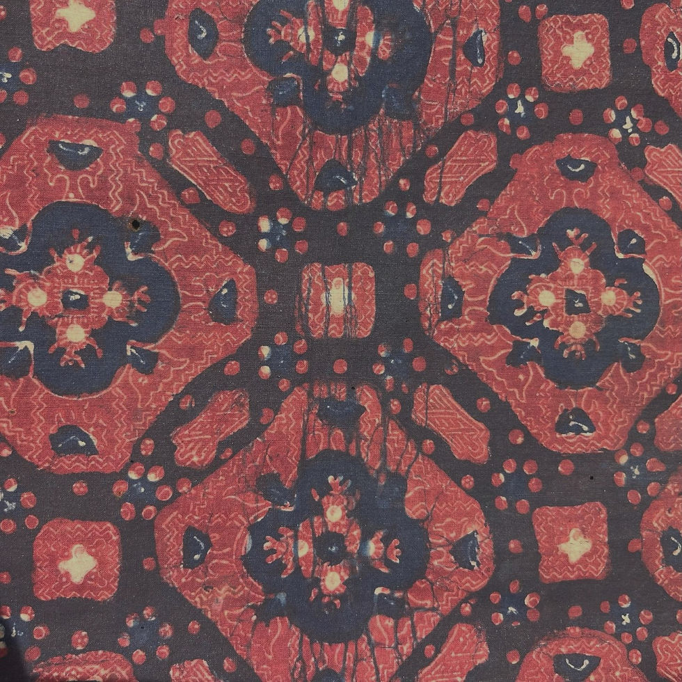 Thumbnail: TI  026 Dark Red and Black Tablecloth / Wall Hanging