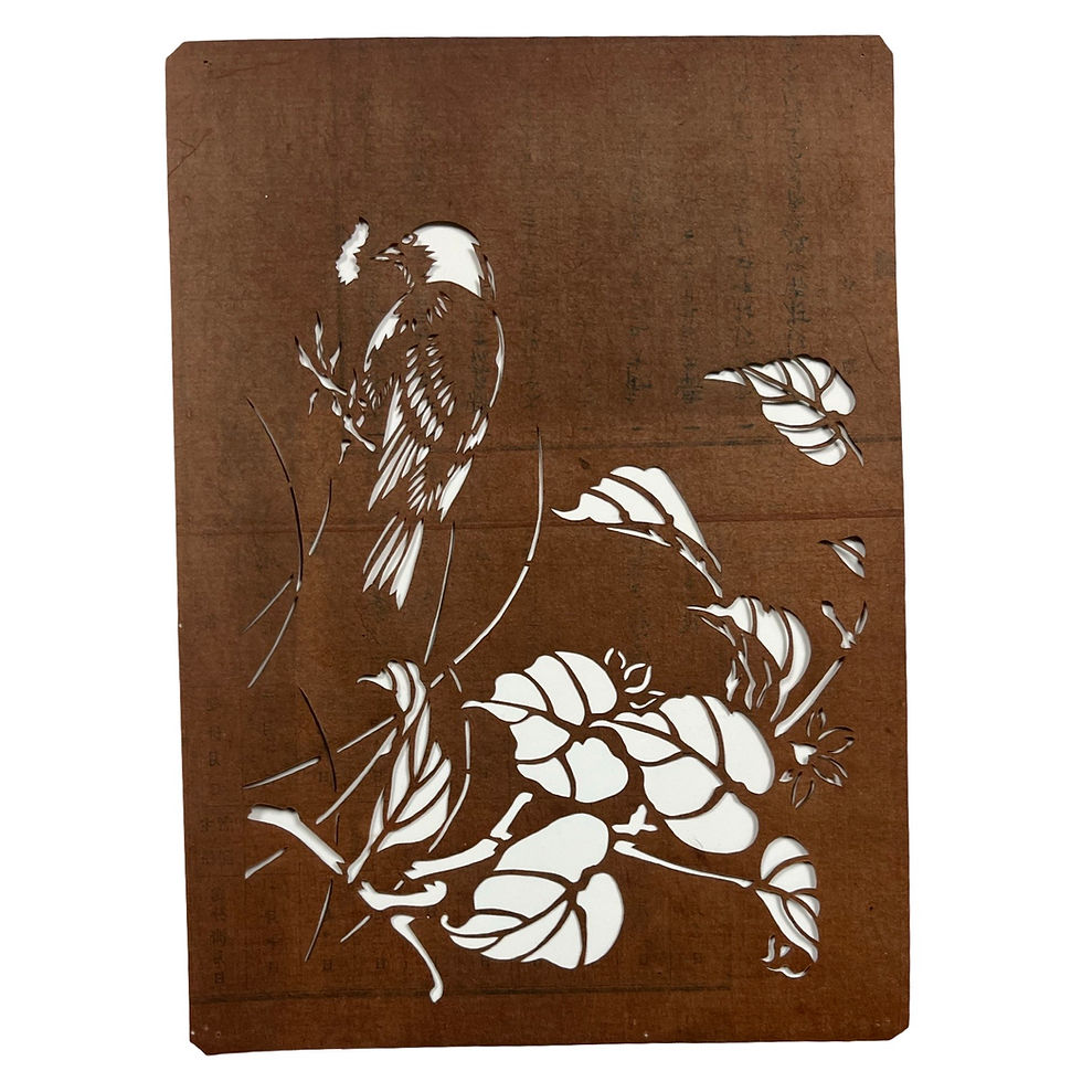 Thumbnail: Antique Japanese Katagami Kimono Stencils, Small (Set of 4)