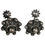 Thumbnail: Siam Sterling Dangle Drop Ornamental Screw Back Earrings