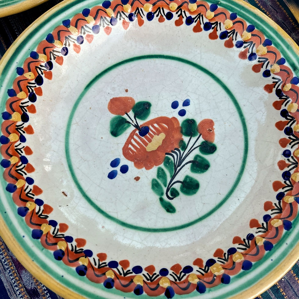 Thumbnail: Vintage Puebla Talavera Majolica Mexican Bowls (Set of  6), 9"