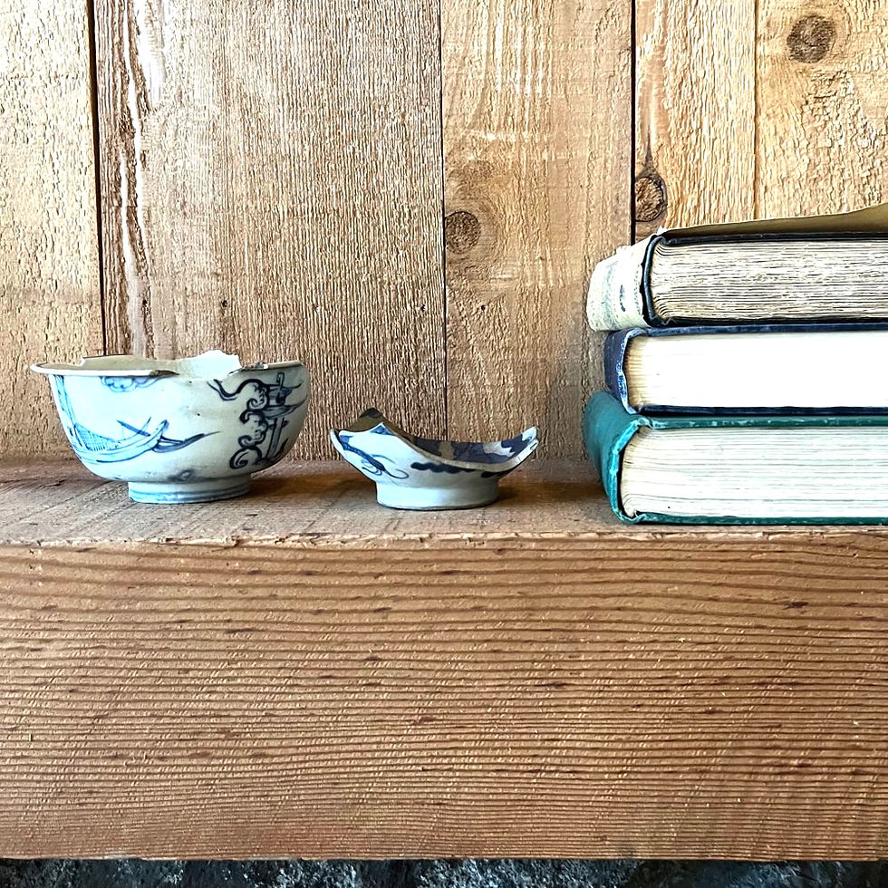 Thumbnail: Chinese Ceramic Bowl Pieces (Set of 2)