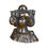 Thumbnail: ‘Laughing Buddha’ with Laughing Child in Bag, Metal Statuette