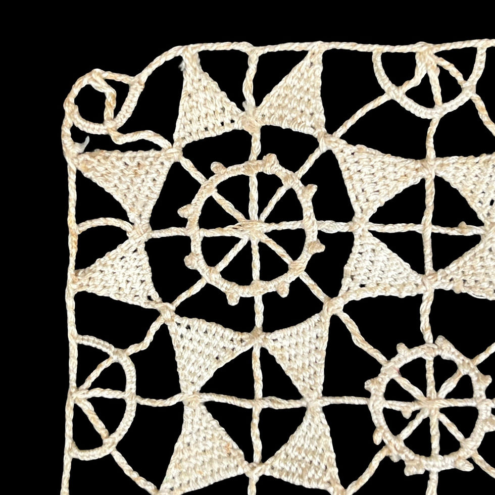 Thumbnail: Antique Lace by Aunt Lotte Wenzlick: 4 Lace Scraps