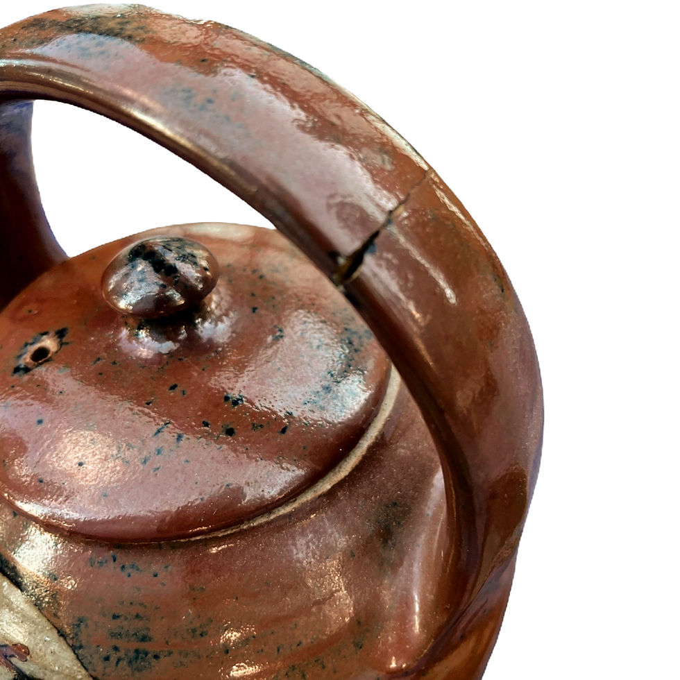 Thumbnail: Early 19th Century Japanese Tea Warmer Pot and Cups (Set), 8.5" Tall