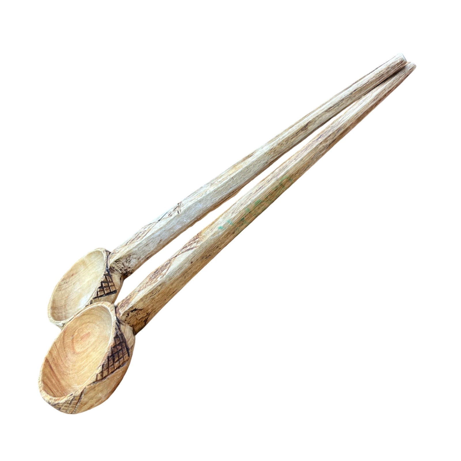 Vintage African Kenya Handcrafted Serving Spoons FREE WITH OTHER PURCHASE