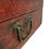 Thumbnail: Antique Chinese Illustrated Hide and Wood Case with Lacquer Art