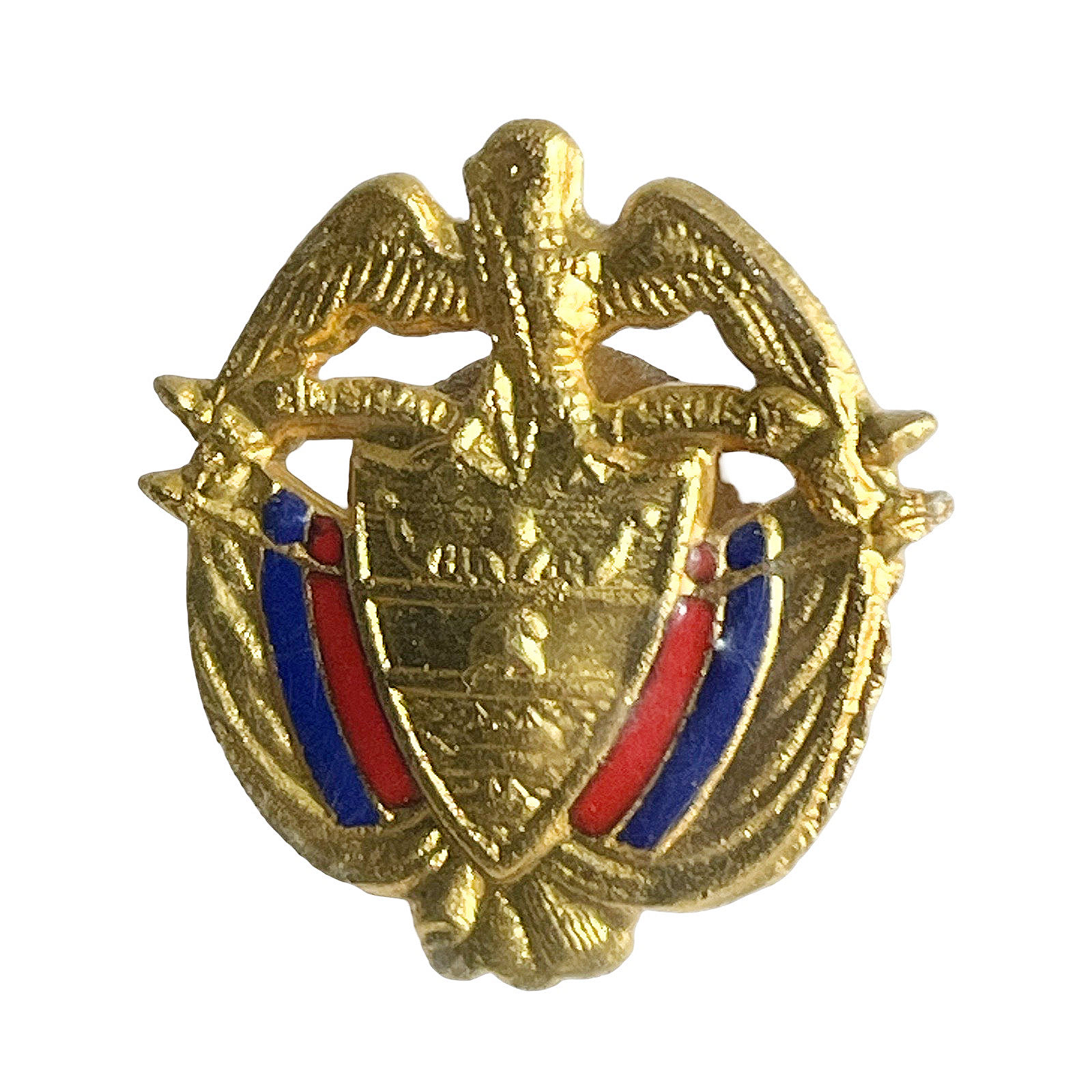Vintage Columbian Military Badge Cufflink