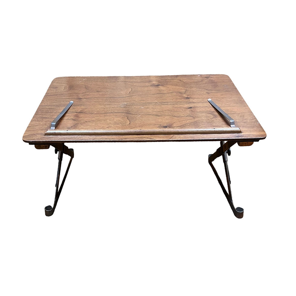 Thumbnail: Vintage Portable Adjustable Foldable Wood Desk / Easel / Drafting Table