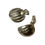 Thumbnail: Vintage Ribbed Shell-like Hollow Clip on Earrings