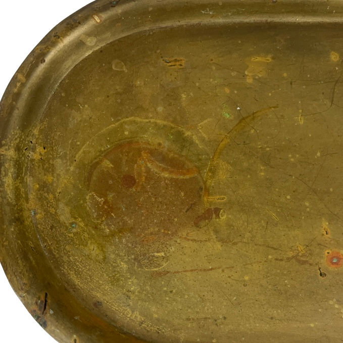 Thumbnail: Antique Russian Brass Samovar with Tray (Formerly Electric)