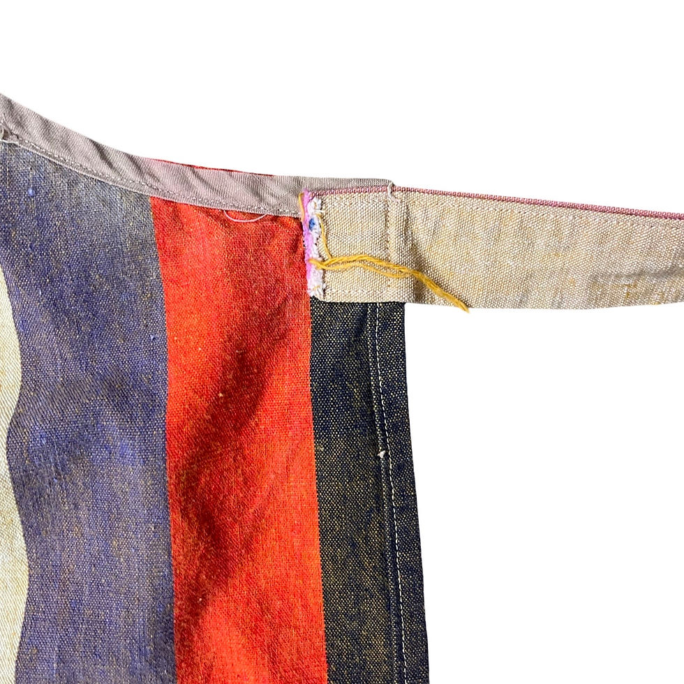 Thumbnail: Vintage Striped Apron in 1970s Hues