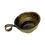 Thumbnail: Tibetan Heavy Brass Butter Tea Strainer with Curved Finger Loop Handle