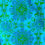 Thumbnail: TOTT 021 Bright Blue and Mustard Floral Fabric
