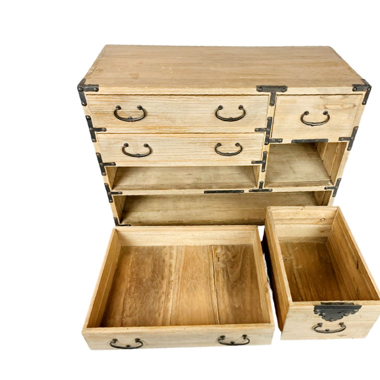 Thumbnail: Antique Japanese Ko Tansu Chest (1840) Tabletop Size