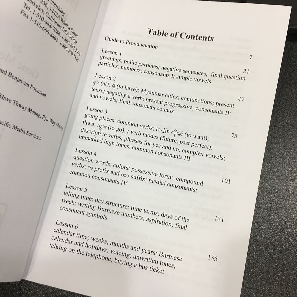 Thumbnail: Burmese for Beginners (CDs and book)