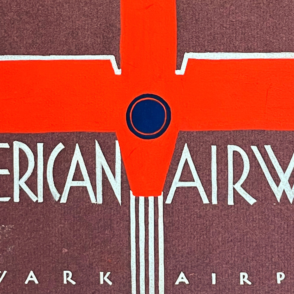 Thumbnail: Winona Wenzlick Sands (1907-2002): American Airways Brochure Cover Concept, 1932