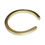 Thumbnail: Slim Vintage Brass or Gold Tone Metal Cuff Bracelet, 6.5”