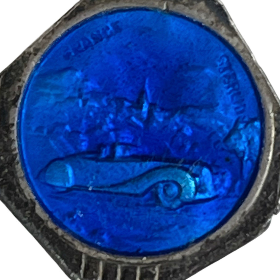 Thumbnail: Saint Christopher, Patron Saint of Travel, Medal with Classic Car