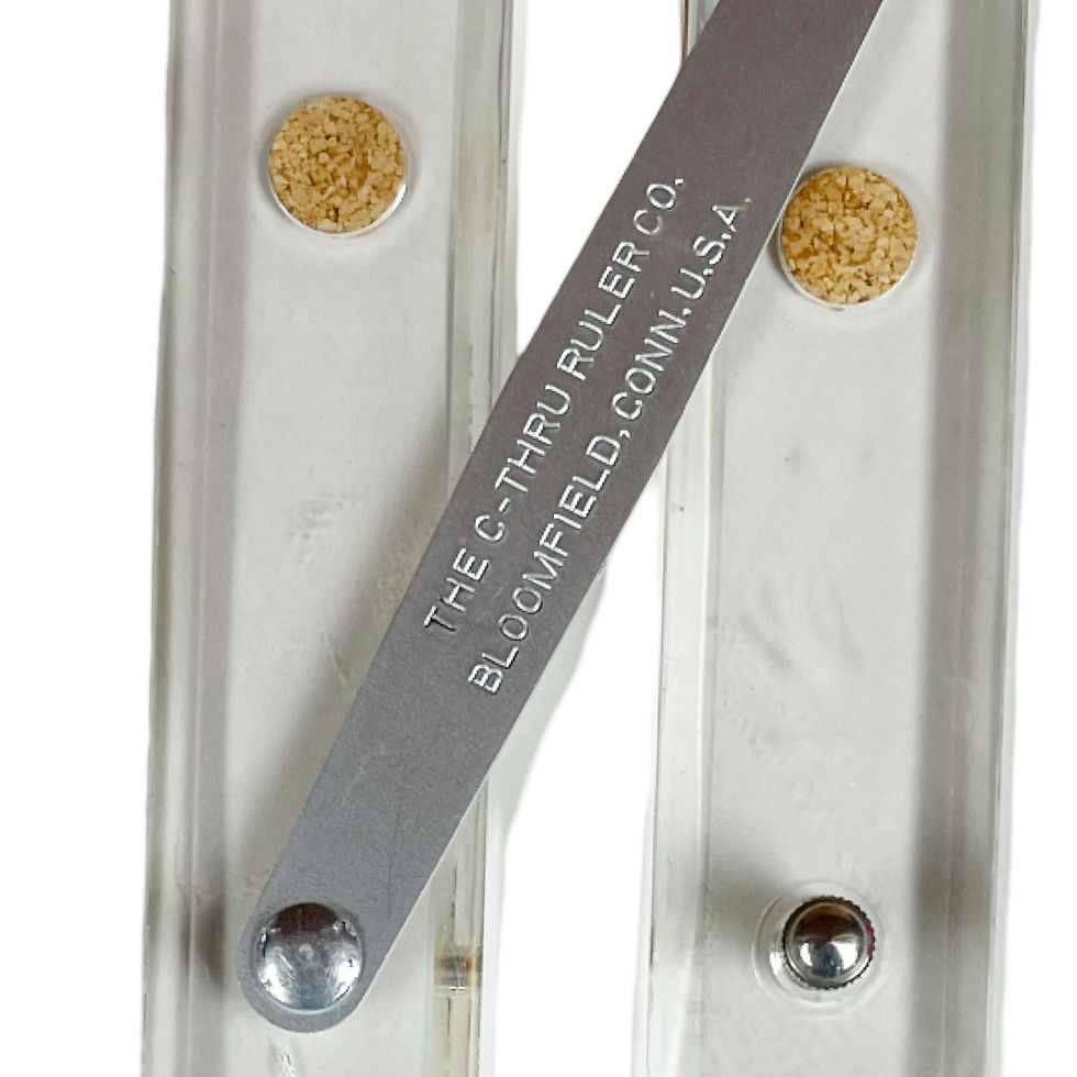 Thumbnail: Vintage C-Thru Hinged Parallel Rule for Drawing and Drafting