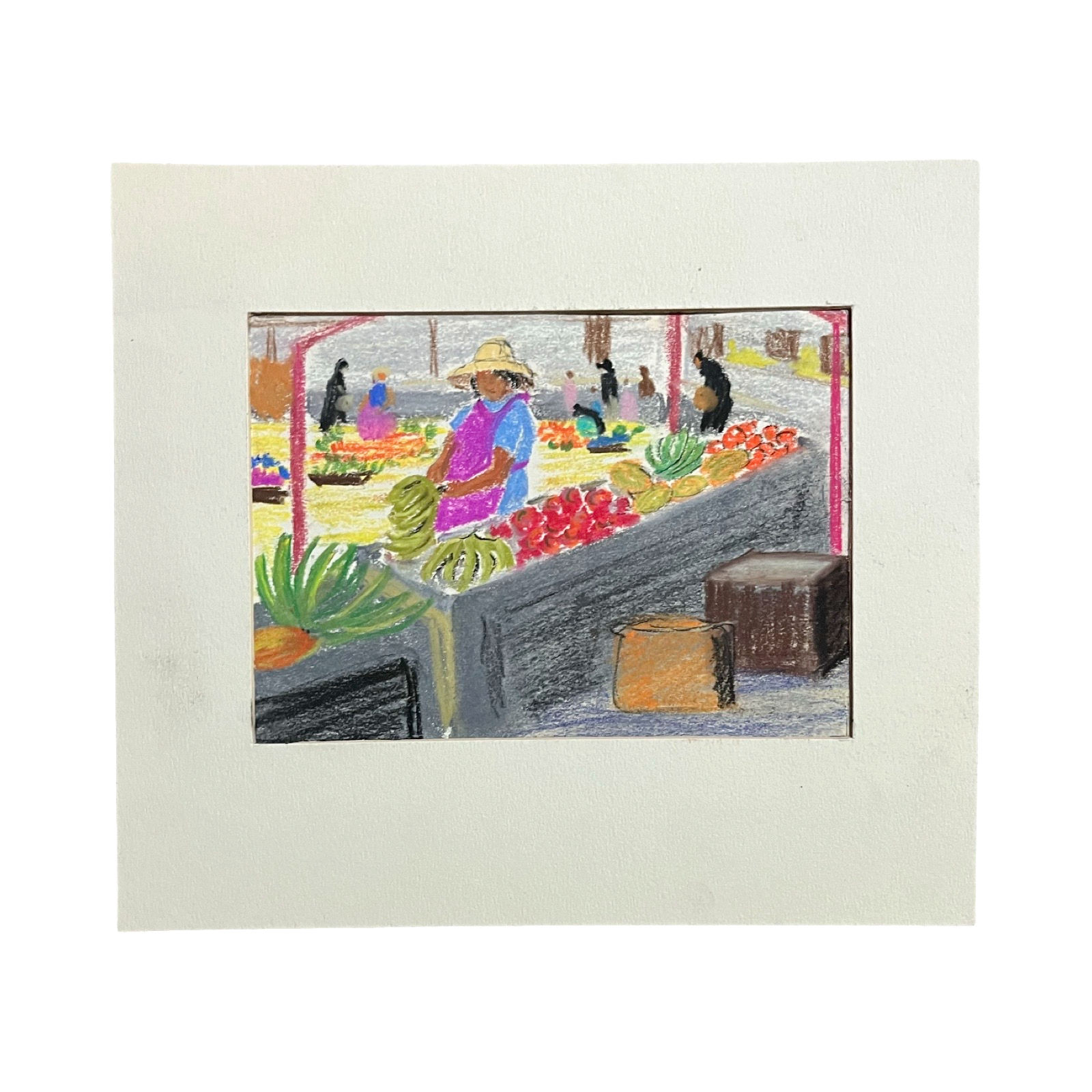 Alice Burr (1883-1968): Travel Sketch – Popoyan, Columbia (Unsigned)