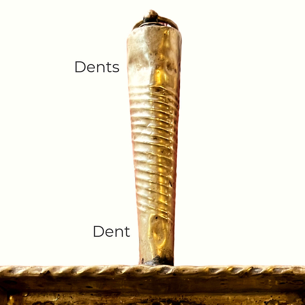 Thumbnail: Vintage Lidless Brass Silent Butler/Crumb Catcher, 1950s