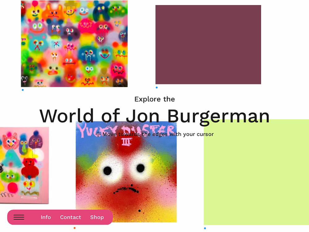 artist portfolios website design