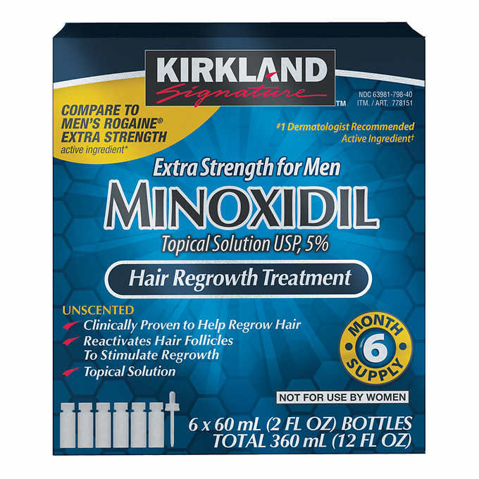 縮圖：Kirkland Signature 男士头发再生治疗超强效，5% 米诺地尔
