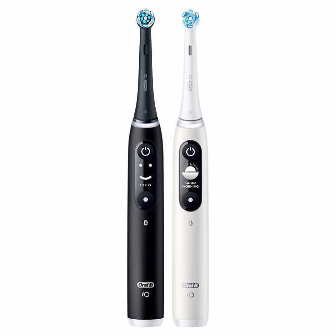 Thumbnail: Oral-B iO Ultimate Clean Rechargeable Toothbrush with Travel Cases, 2-pack