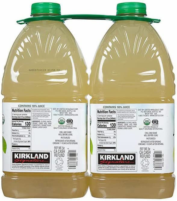 縮圖：Kirkland Signature 有机柠檬水，96 液量盎司，2 克拉
