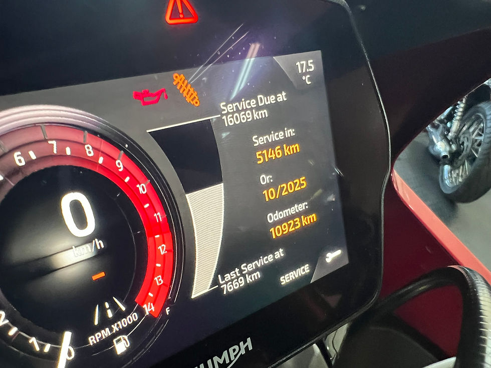 Thumbnail: Triumph Speed Triple 1200 RR TFT display and cockpit detail