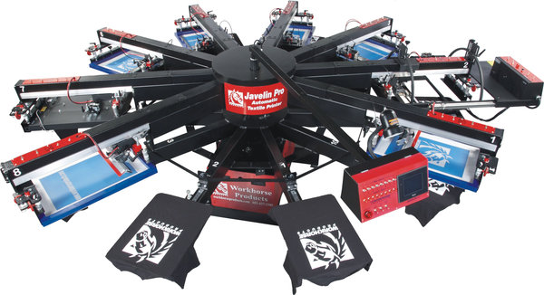 Screen print press by ColorStitch Inc, Santa Ana