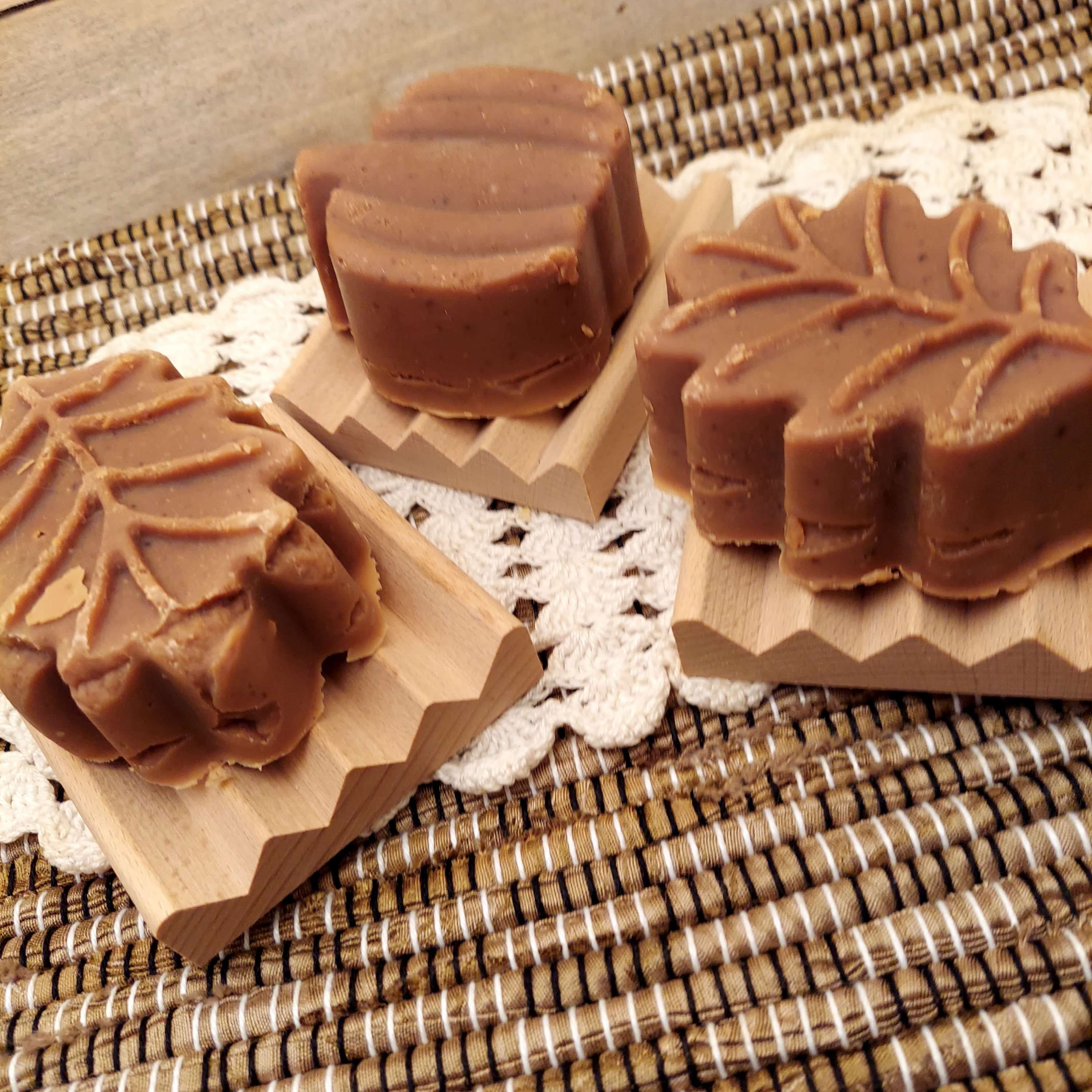 Handmade Pumpkin Pie Paradise Castile Goats Milk Soap No Coconut oil gift set