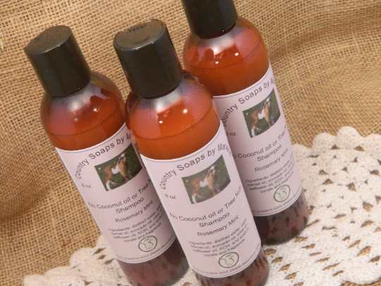 Thumbnail: Rosemary Mint Liquid Shampoo NO coconut oil  or tree nuts  8 oz