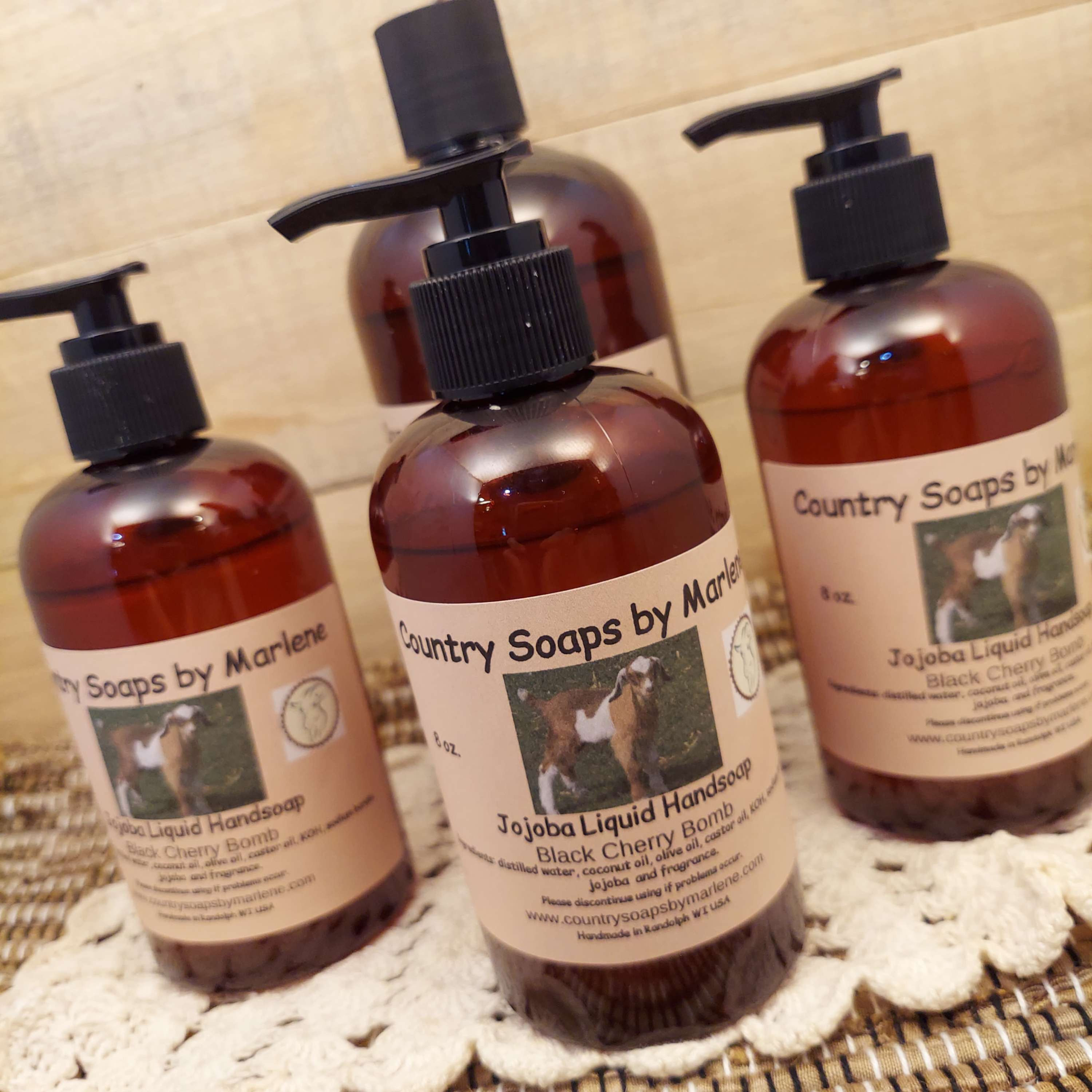 Black Cherry Bomb Jojoba Liquid Soap