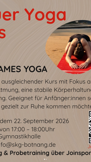 Neuer Yogakurs ab 22. September 2026!