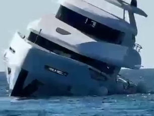 40 Milyonluk Lüks Yat, Denize İndirildikten 15 Dakika Sonra Battı