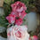 Thumbnail: Small Rose Wreath Decor  Pink Rose Wreath  Victorian Grapevine Wall Decor  by Mi