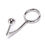 Miniatura: Gancho Anal Metal Con Aro 195Gs Bulk - Fem-Masc