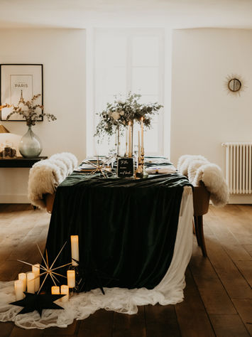 table mariage d'hiver location normandie