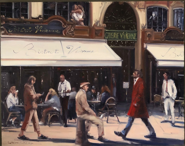 TOILE TABLEAU GALERIE VIVIENNE PARIS RUE