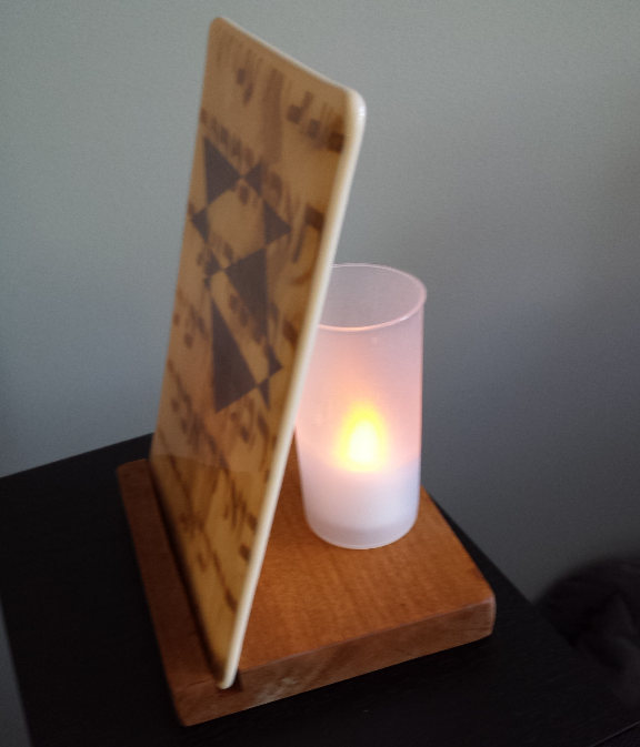 Thumbnail: Yahrzeit with Stained Base