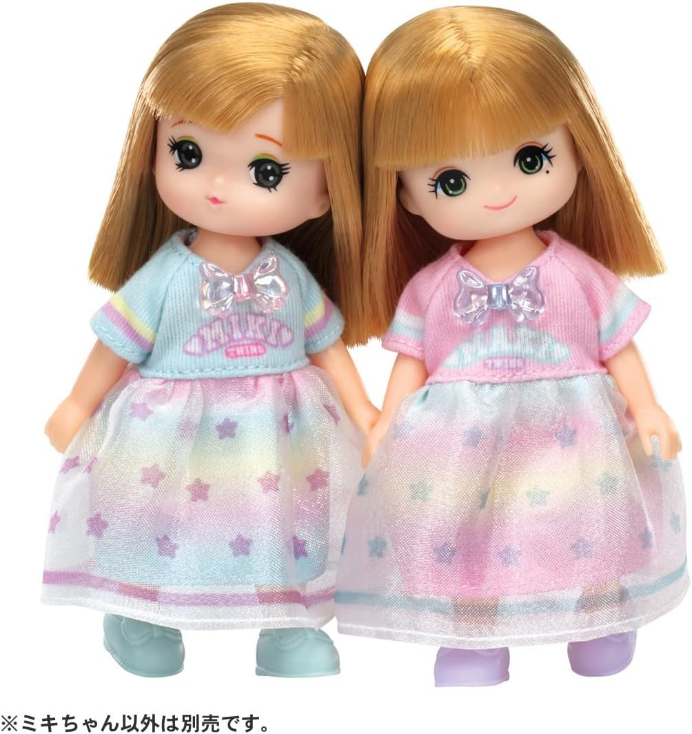 Licca-chan Doll LD-21 Happy Twins Miki-chan Dress-up - Imagem 4
