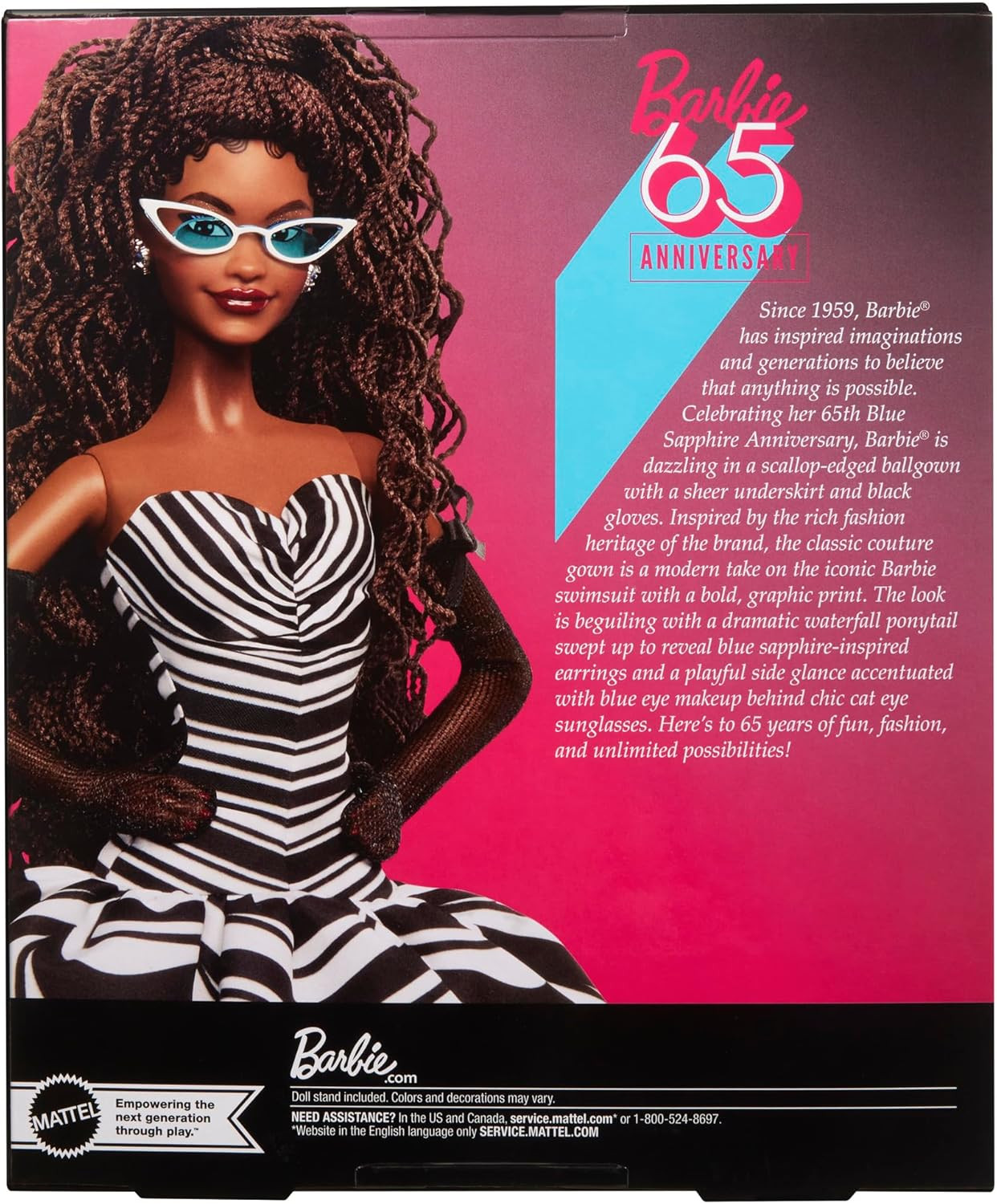 Barbie 65th Anniversary Signature Brunette Dress-up Doll (HRM59) - Imagem 3