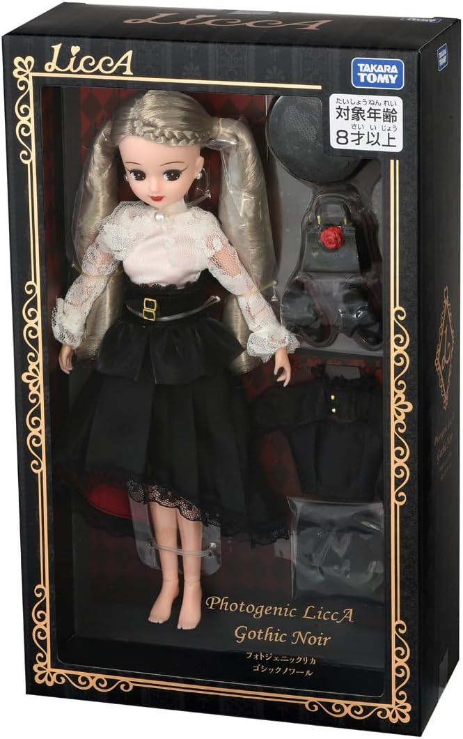 Takara Tomy Licca-chan Doll Photogenic Licca Gothic Noir - Imagem 8