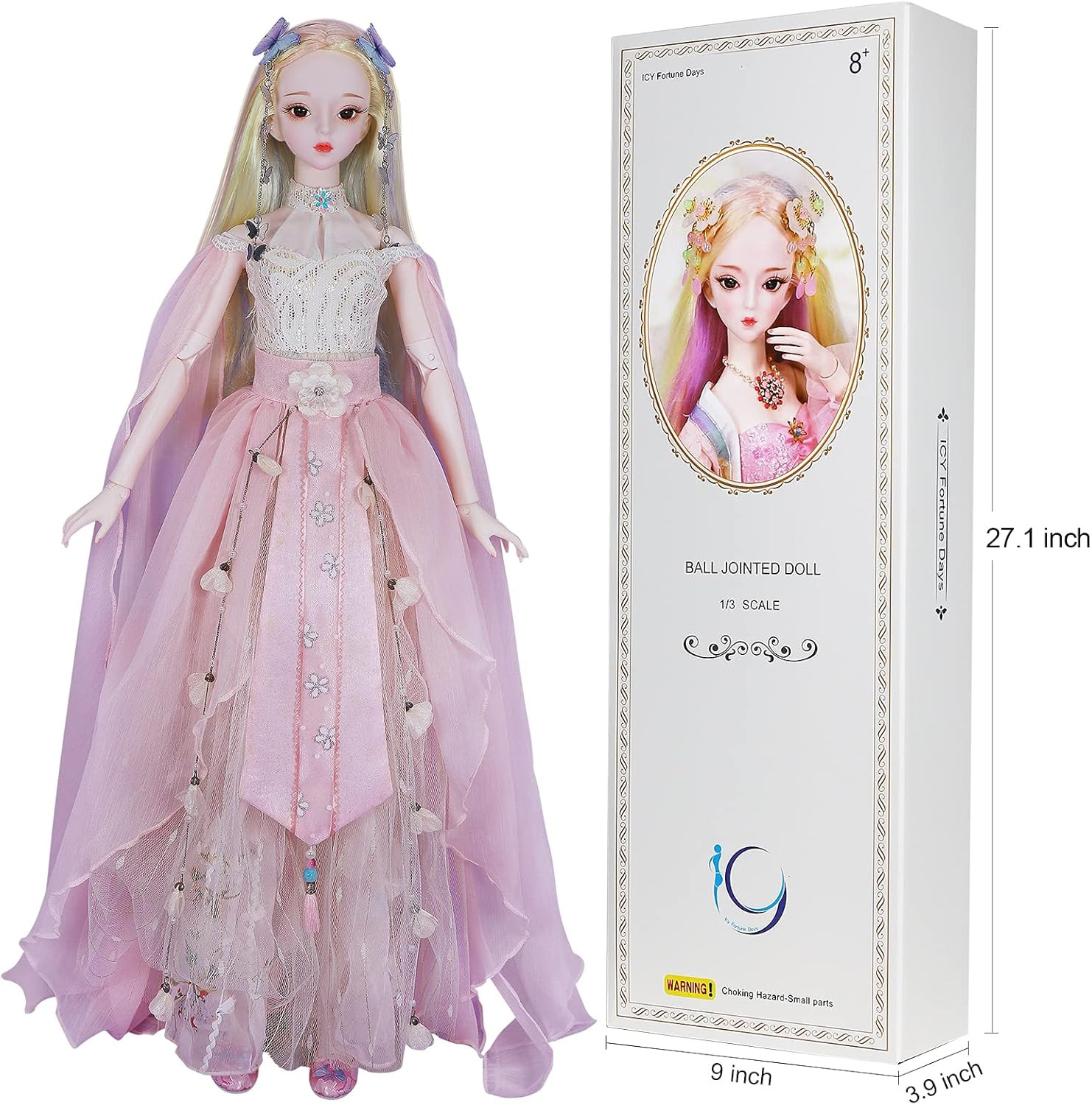 ICY Fortune Days Original Design 60CM BJD Doll (Krystal) - Imagem 3