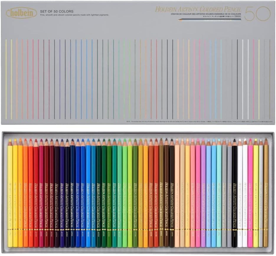 Holbein Artist Colored Pencils 50 Colors Set