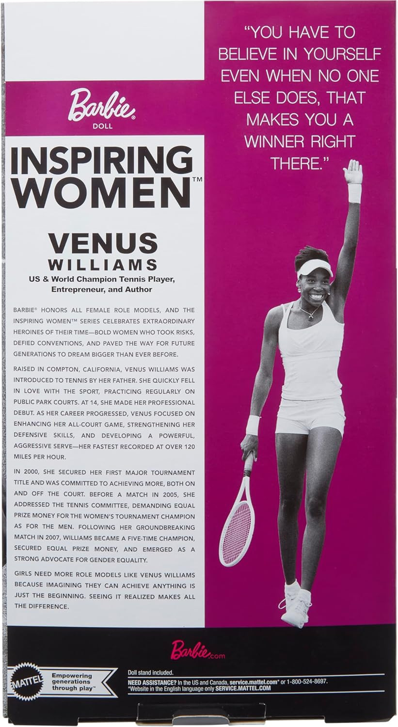Barbie Venus Williams Signature Dress-Up Doll (HRM49) - Imagem 6